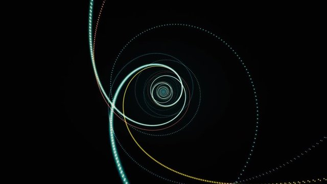 abstract background unwinding spiral 4K