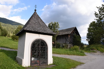Döllach, Mölltal, Kapelle, Gitter, Andacht, Heustadel, Zaun, Holzzaun