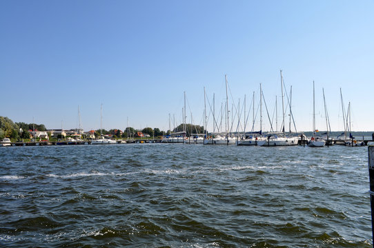 Segelschiffe im Hafen Breege, Rügen