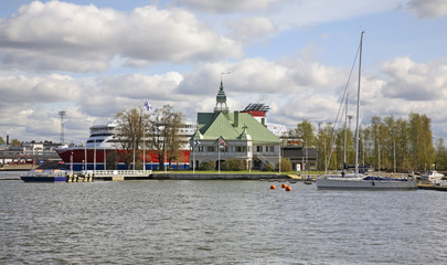Fototapeta premium Port in Helsinki. Finland