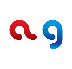 ag logo initial blue and red 