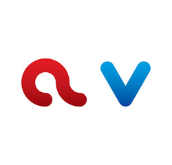 av logo initial blue and red 