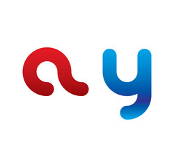 ay logo initial blue and red 