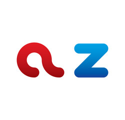 az logo initial blue and red 