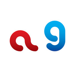 a9 logo initial blue and red 