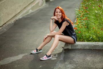 Fototapeta premium Young beautiful woman