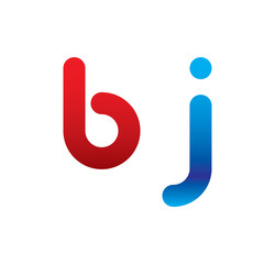 bj logo initial blue and red