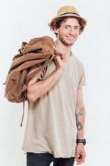 Portrait of a casual man looking at camera