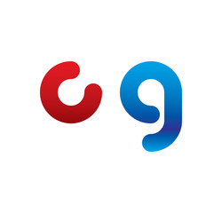 cg logo initial blue and red