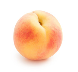 Peach isolated on white background