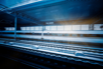 China high-speed rail moving fast