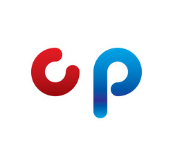 cp logo initial blue and red