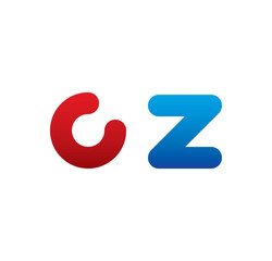 cz logo initial blue and red