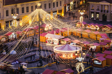Sibiu, Romania, Christmas market - December 2015
