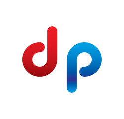 dp logo initial blue and red