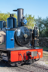 Obraz premium Locomotive à vapeur, monument historique, Baie de Somme, Picardie, France