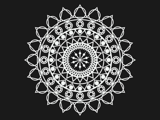 Mandala. Geometric pattern in Buddhist and Hindu style. Vector illustration.