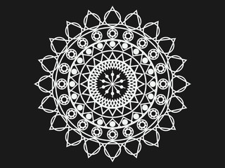 Mandala. Geometric pattern in Buddhist and Hindu style. Vector illustration.