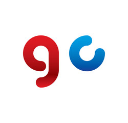 gc logo initial blue and red