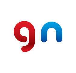 gn logo initial blue and red
