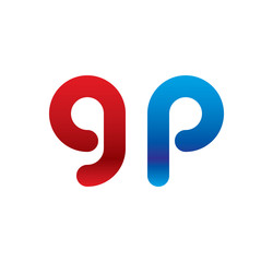 gp logo initial blue and red
