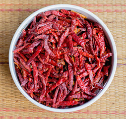 Fototapeta premium Dried red chillies