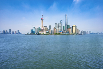 Fototapeta na wymiar Panoramic view of Shanghai skyline