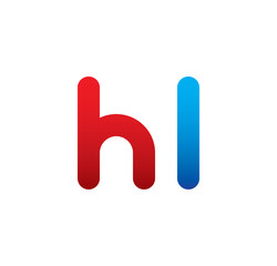 hl logo initial blue and red