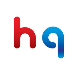 hq logo initial blue and red