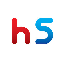 h5 logo initial blue and red