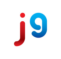 j9 logo initial blue and red 