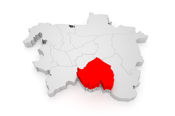 Döhren-Wülfel, Hannover Bezirke 3D
