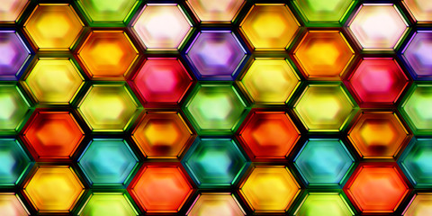 Seamless texture of abstract shiny colorful 2D illustration