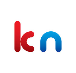 kn logo initial blue and red 