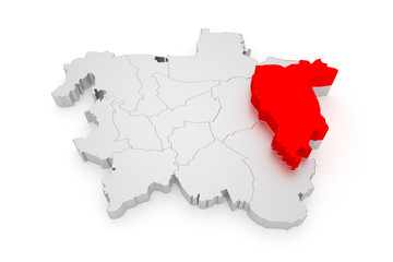 Misburg-Anderten, Hannover Bezirke 3D