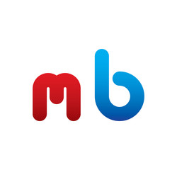 mb logo initial blue and red 