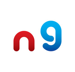 n9 logo initial blue and red 