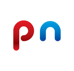 pn logo initial blue and red 