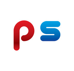 ps logo initial blue and red 