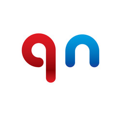 qn logo initial blue and red 