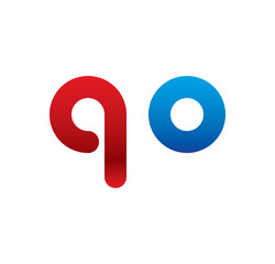 qo logo initial blue and red 