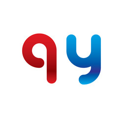 qy logo initial blue and red 