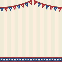 Vector Illustration of an Independence Day Background