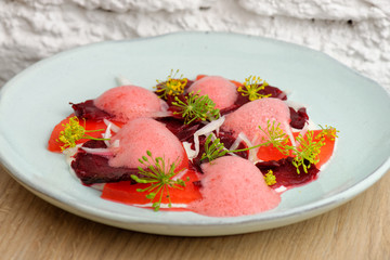 Healthy Dessert with beetroot
