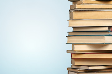 Books on the table