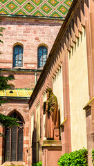 View of the Basel Minster Cathedral