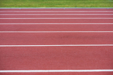 close up on running track, athletic bacground