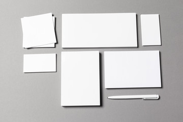 Mock up on grey background