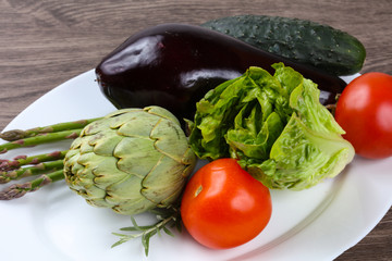 Fresh ripe vegetables