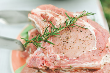 Racks of Lamb Ready for Cooking